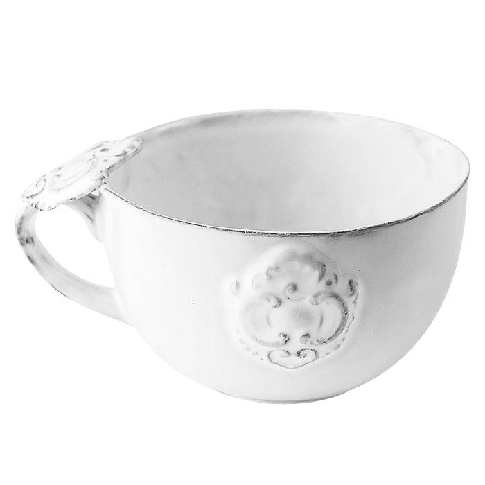 Charles chocolate cup-12x12x7,2cm-Decorated handle-Handmade in France by CARRON