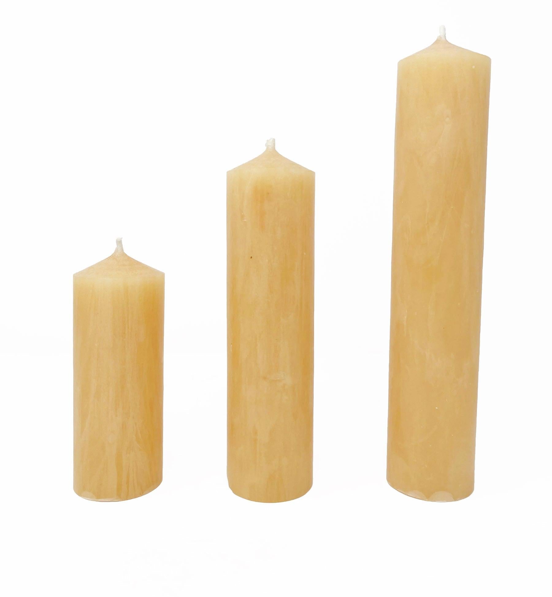 Cylindrical candle-Ivory-CARRON-Paris