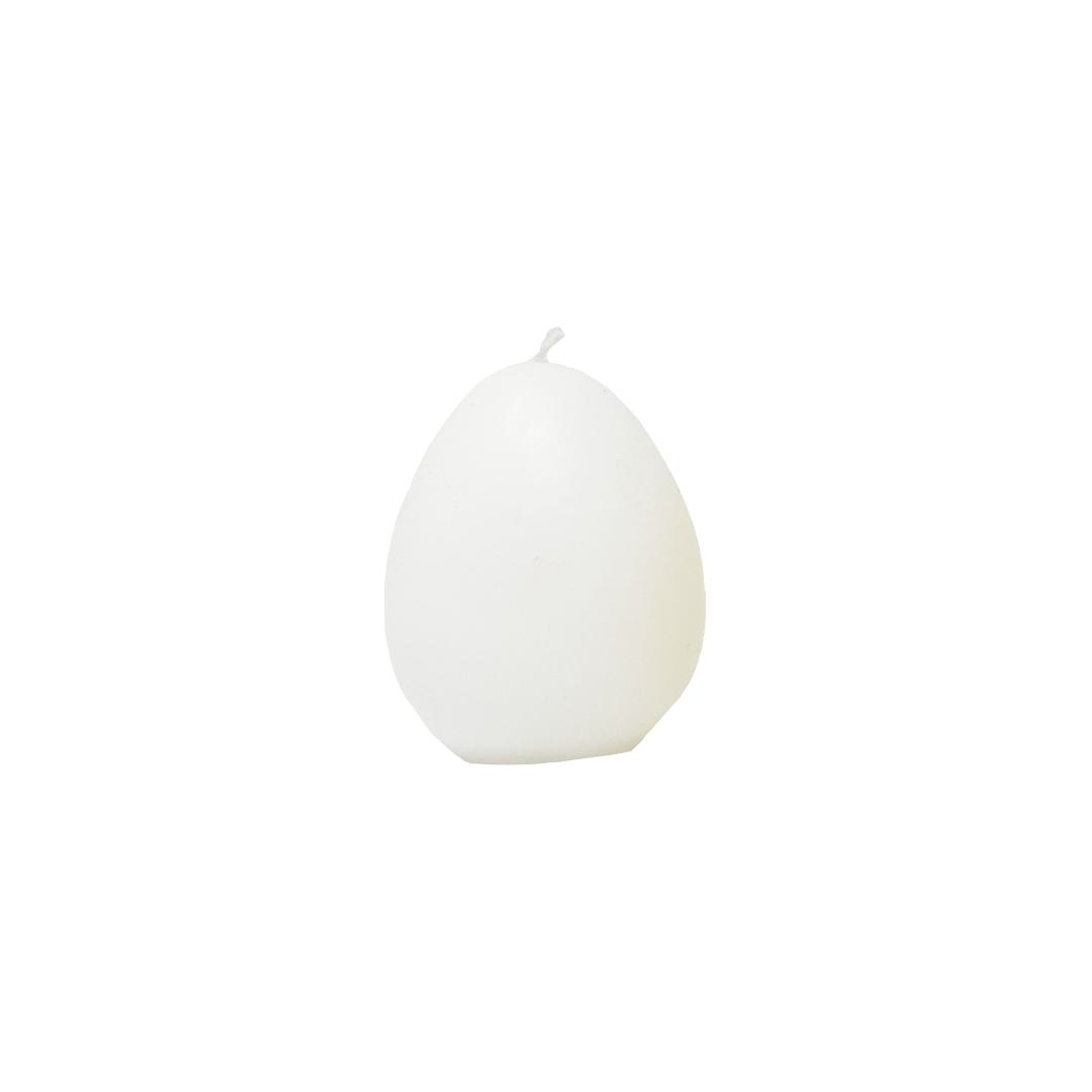 Egg candle-White-CARRON-Paris