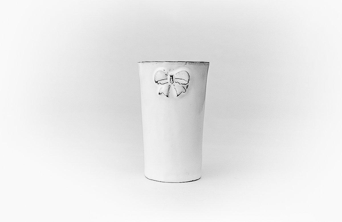 Marie-Antoinette knot tube cup-4x4x7,5cm-Handmade in France by CARRON
