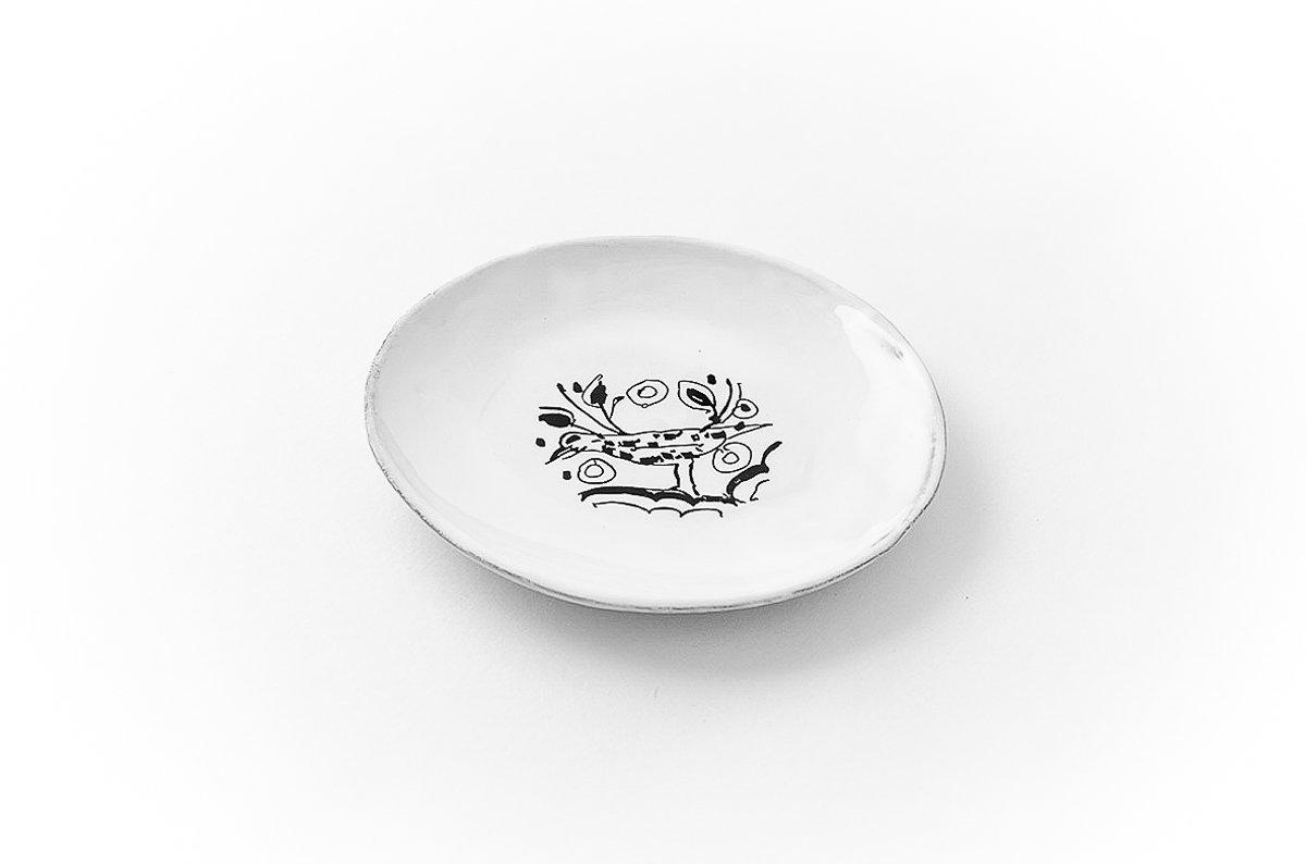 Merle Moqueur plate-Handmade in France by CARRON