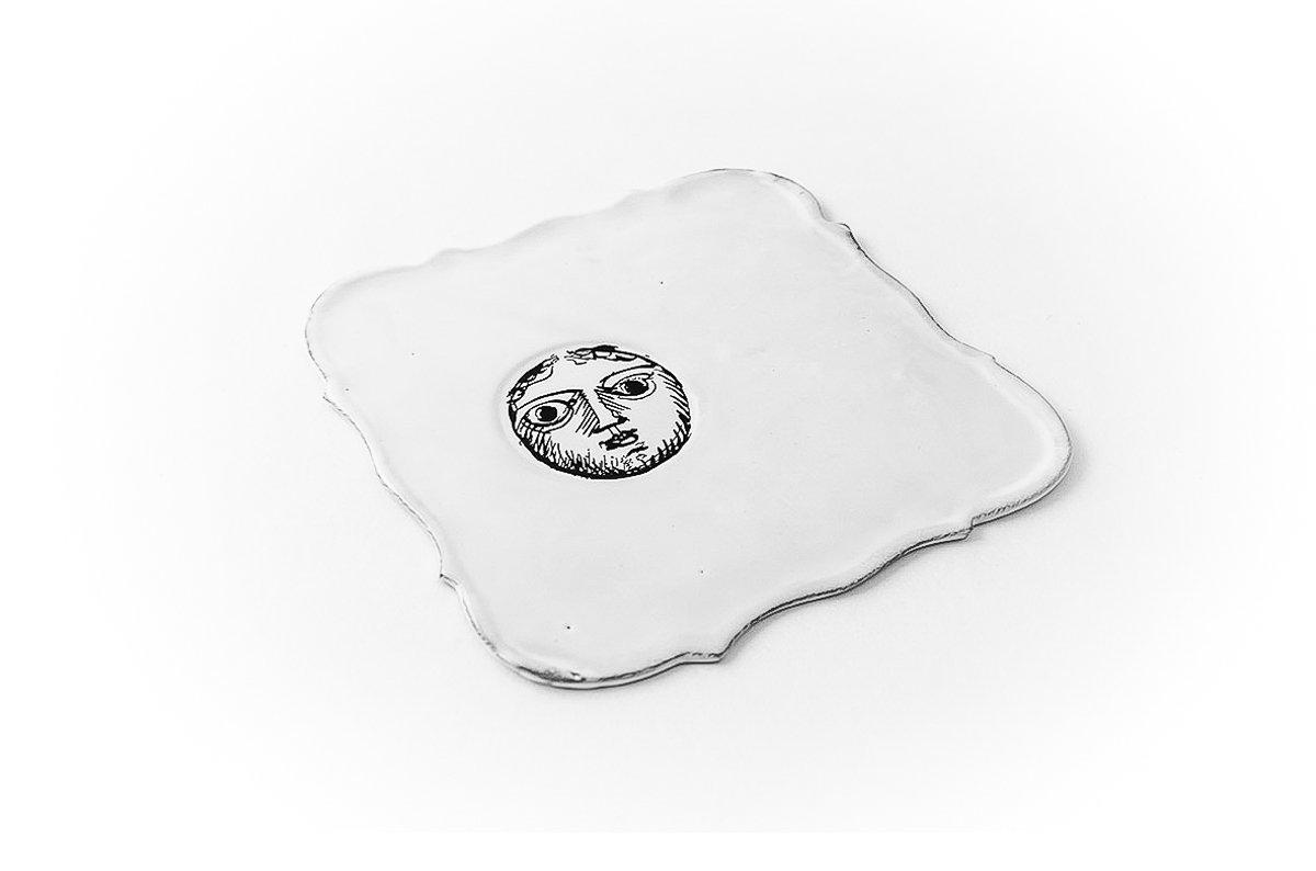 Pierre Carron square saucer-Handmade in France by CARRON