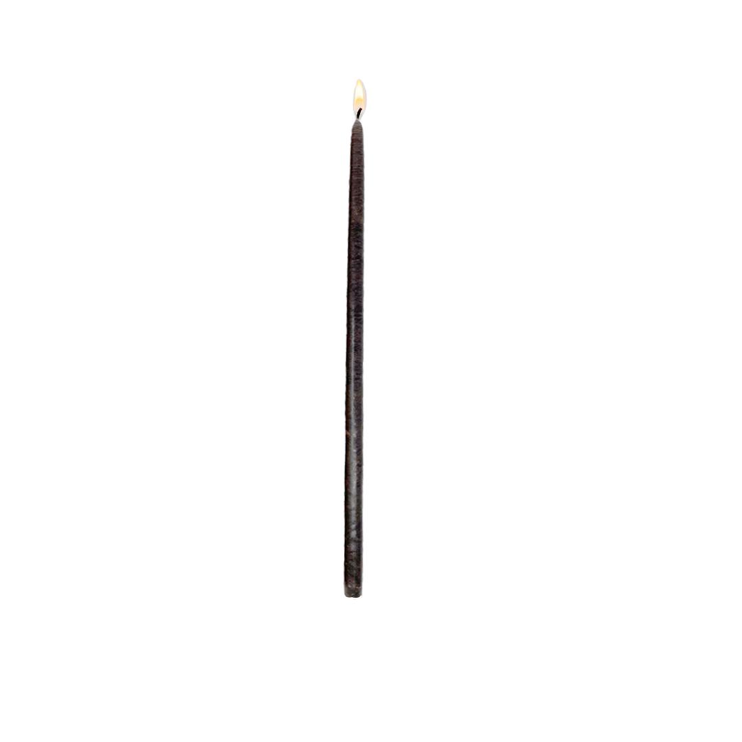 Taper thin candle (6-Pack)-Black-CARRON-Paris